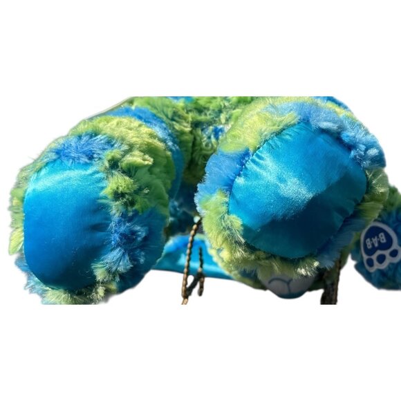 Build A Bear Plush Stuffed Bunny Rabbit Blue Green Stripes Support Pet Toy - Picture 7 of 16
